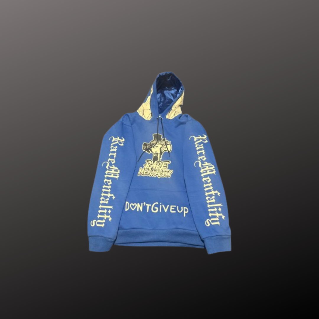 Rare Mentality Satin Hood Hoodie (Blue)