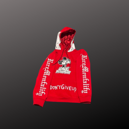 Rare Mentality Satin Hood Hoodie (Red)